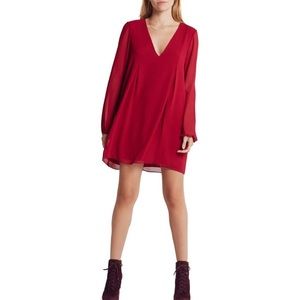 BCBG GENERATION long sleeve chiffon shift dress